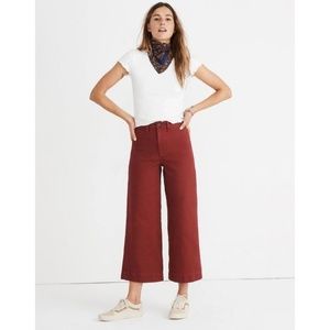 Madewell Emmett Crop Wide Leg Culotte Pants 30 31
